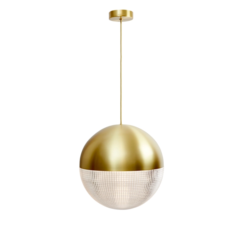 Suspension LENS FLAIR Laiton brossé LEE BROOM