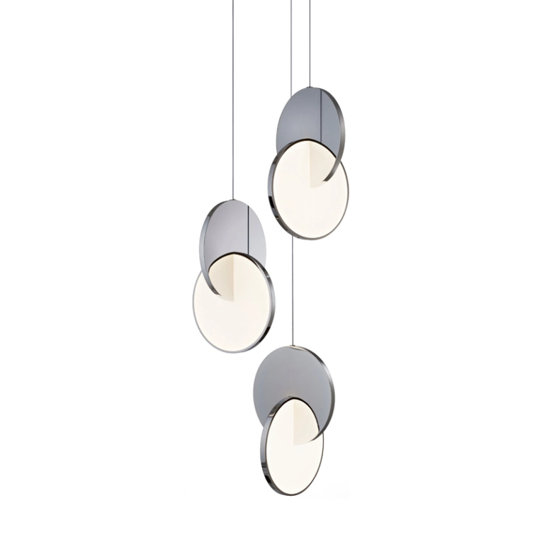 Suspension ECLIPSE CHANDELIER Chrome poli LEE BROOM
