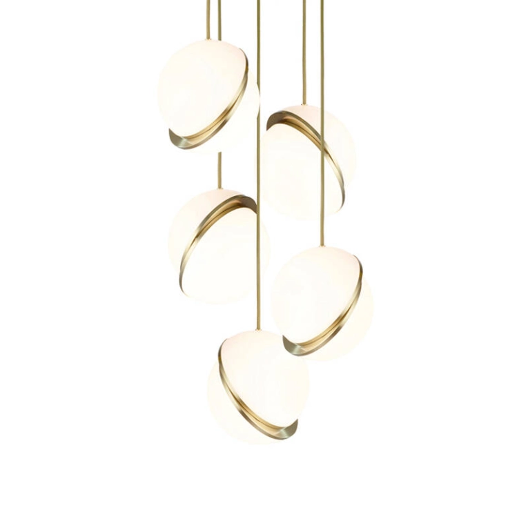Suspension MINI CRESCENT CHANDELIER 5 PIECES LEE BROOM
