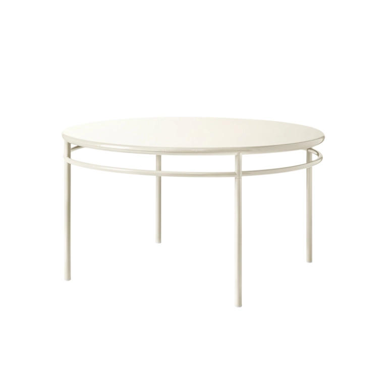 Table T37 Ø140  Blanc perlé TOLIX