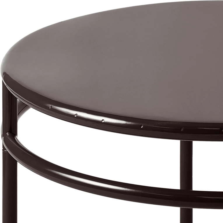 Table basse T37 Ø80 Brun noir TOLIX