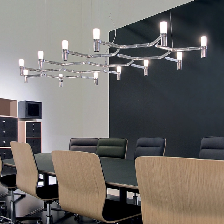 Suspension CROWN PLANA MAJOR Aluminium poli NEMO LIGHTING
