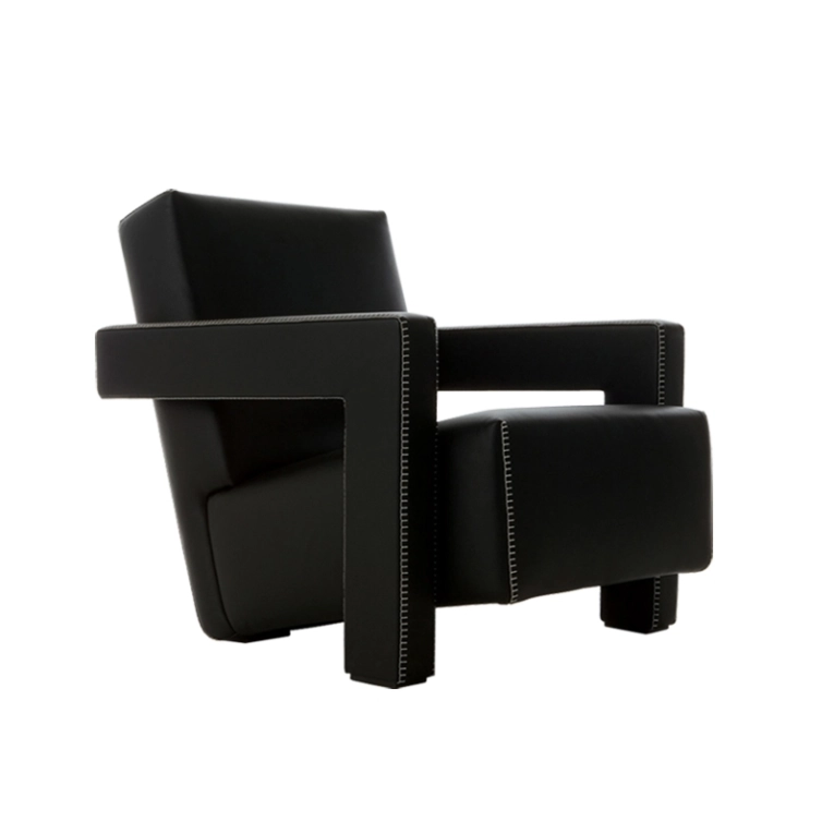 Fauteuil 637 UTRECHT cuir Noir CASSINA