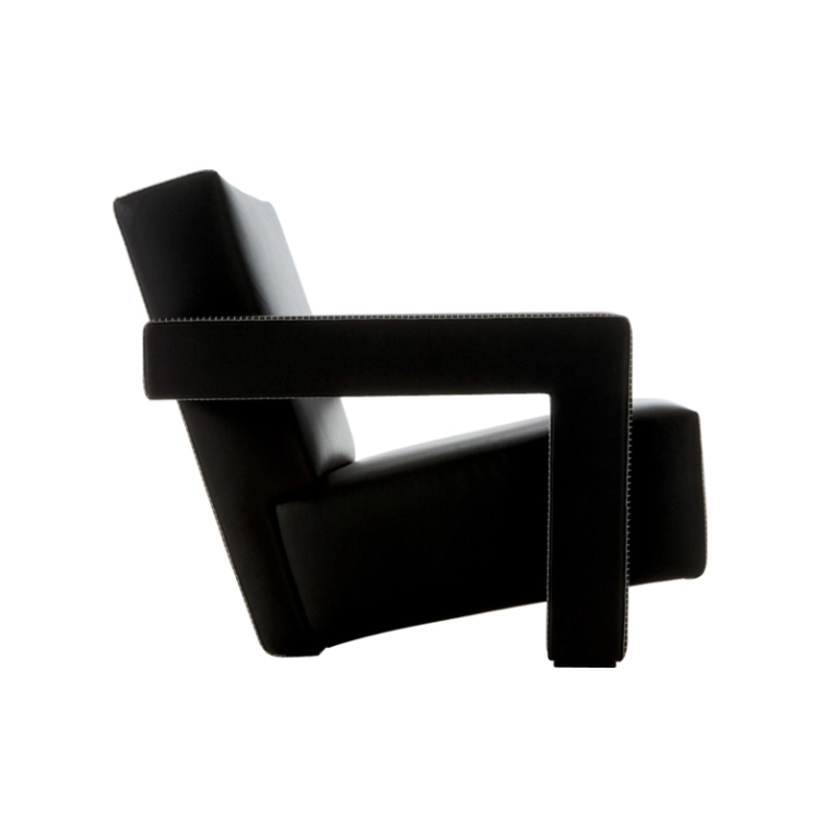 Fauteuil 637 UTRECHT cuir Noir CASSINA