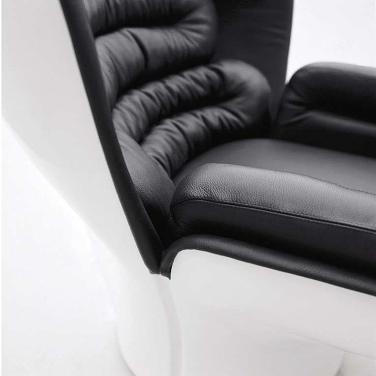 Fauteuil ELDA Blanc/noir LONGHI