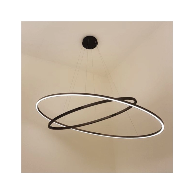 Suspension ELLISSE DOUBLE Noir NEMO LIGHTING