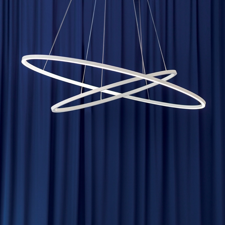 Suspension ELLISSE DOUBLE Blanc NEMO LIGHTING
