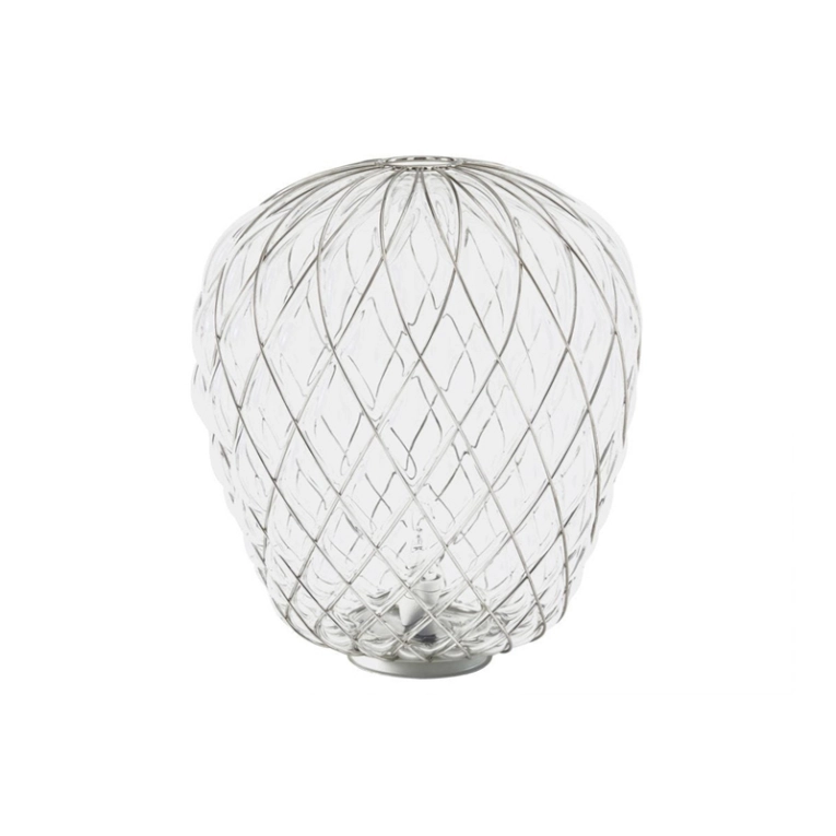 Lampe à poser PINECONE Large Chrome/ transparent FONTANA ARTE