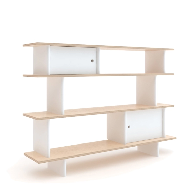 Rangement enfant MINI LIBRARY Blanc/ bouleau OEUF NYC