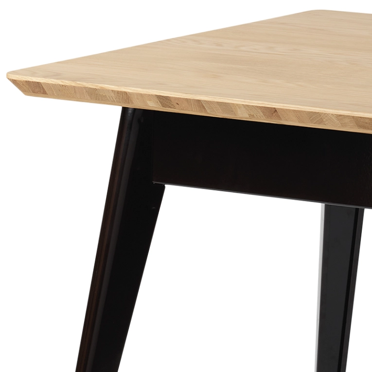 Table Table 55 70x70 plateau chêne Noir TOLIX
