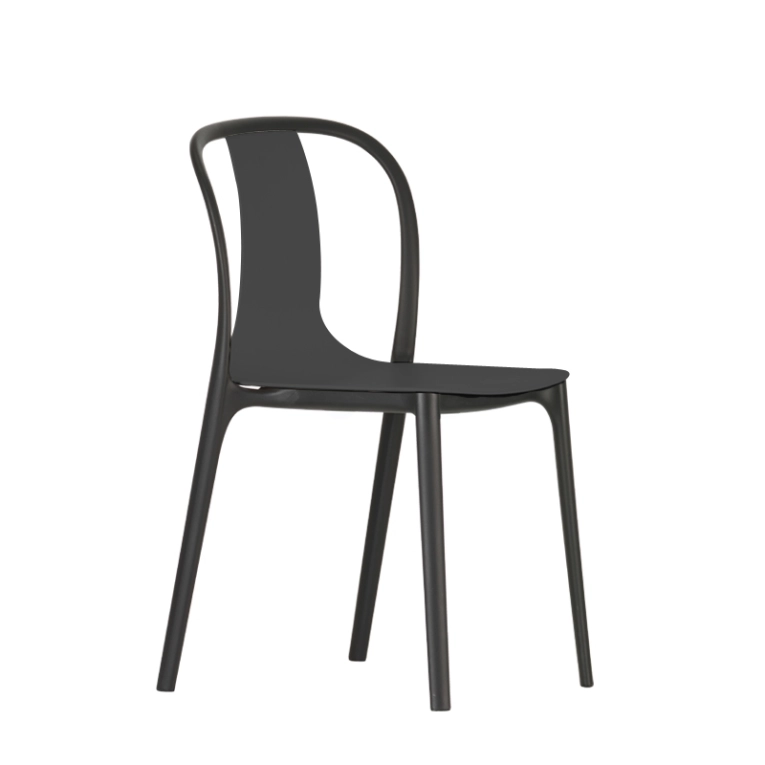 Chaise BELLEVILLE CHAIR plastique Noir VITRA