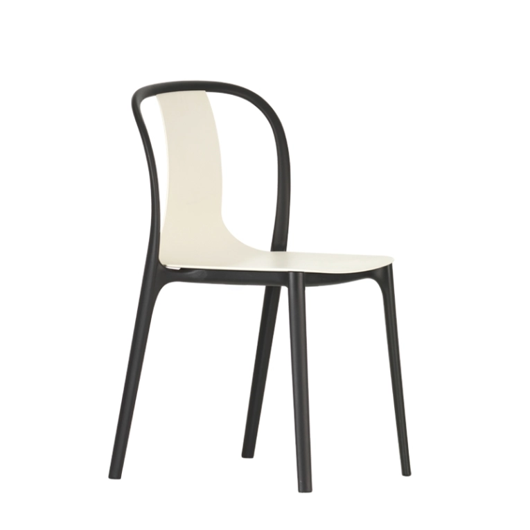 Chaise BELLEVILLE CHAIR plastique Crème VITRA