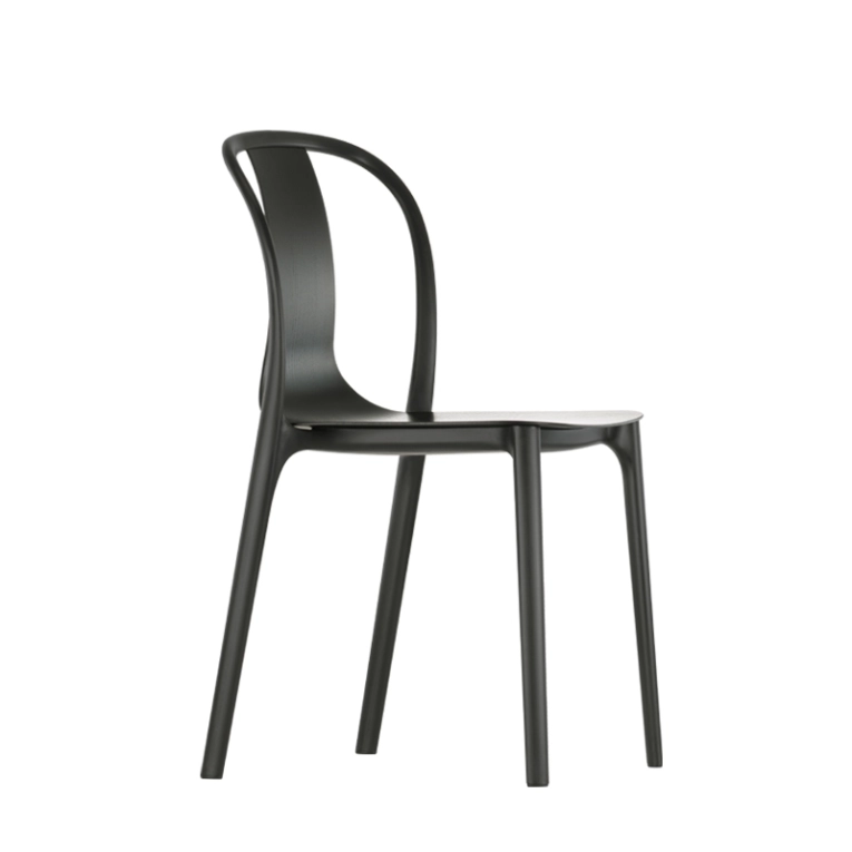 Chaise BELLEVILLE CHAIR bois Noir VITRA