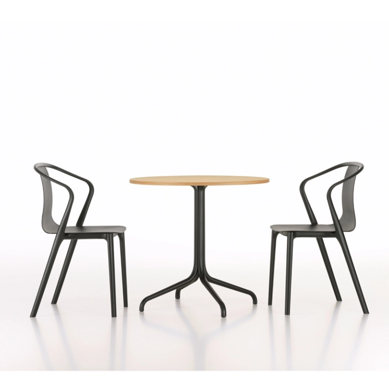 Chaise BELLEVILLE ARMCHAIR plastique Gris mousse VITRA