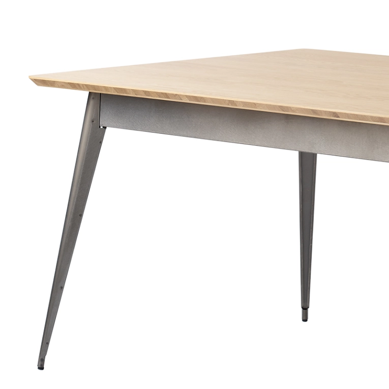 Table Table 55 140x80 plateau chêne Brut verni TOLIX