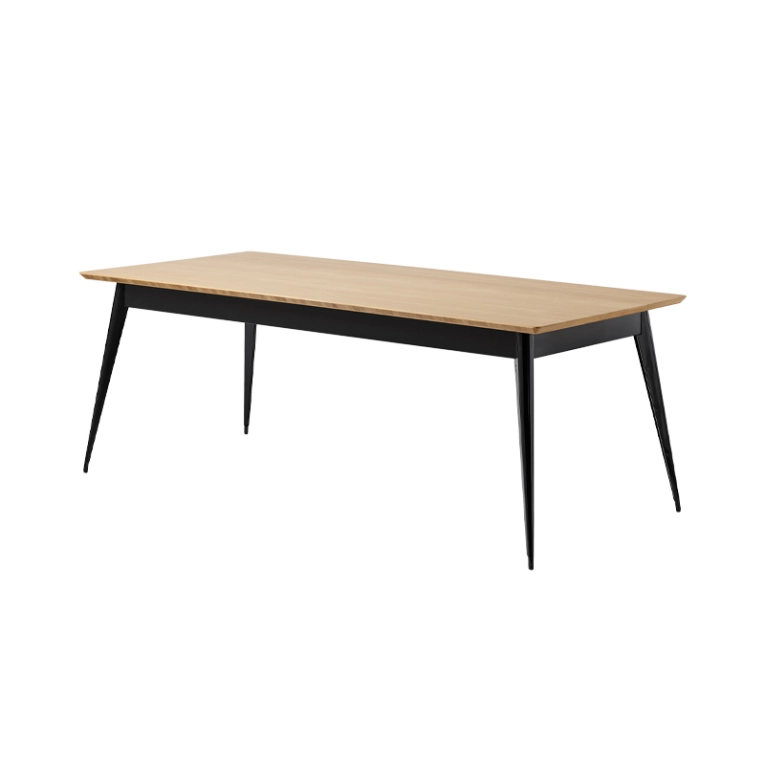 Table Table 55 200x95 plateau chêne Noir TOLIX