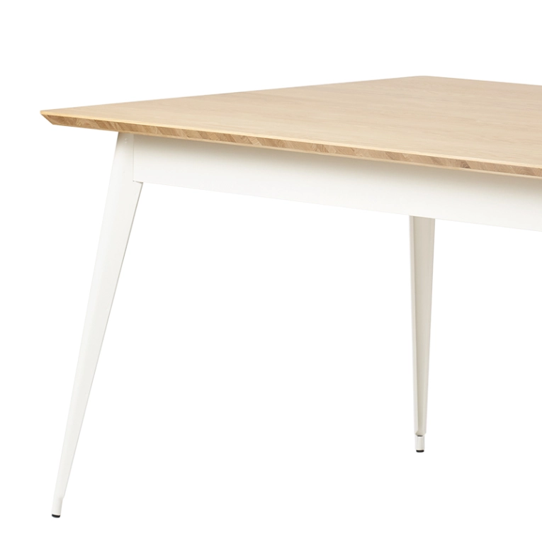 Table Table 55 240x100 plateau chêne Blanc pur TOLIX