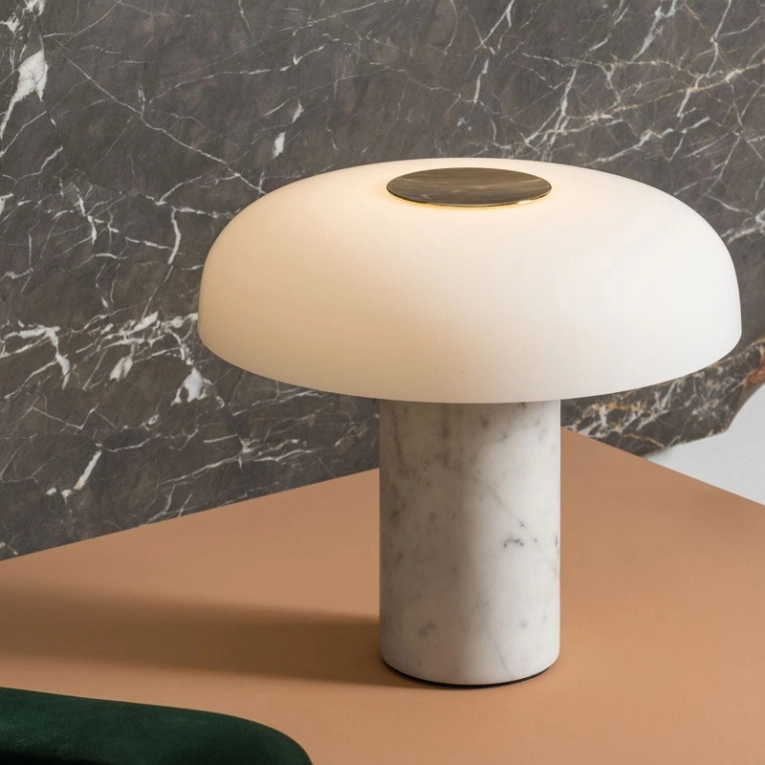 Lampe à poser TROPICO Marbre blanc FONTANA ARTE