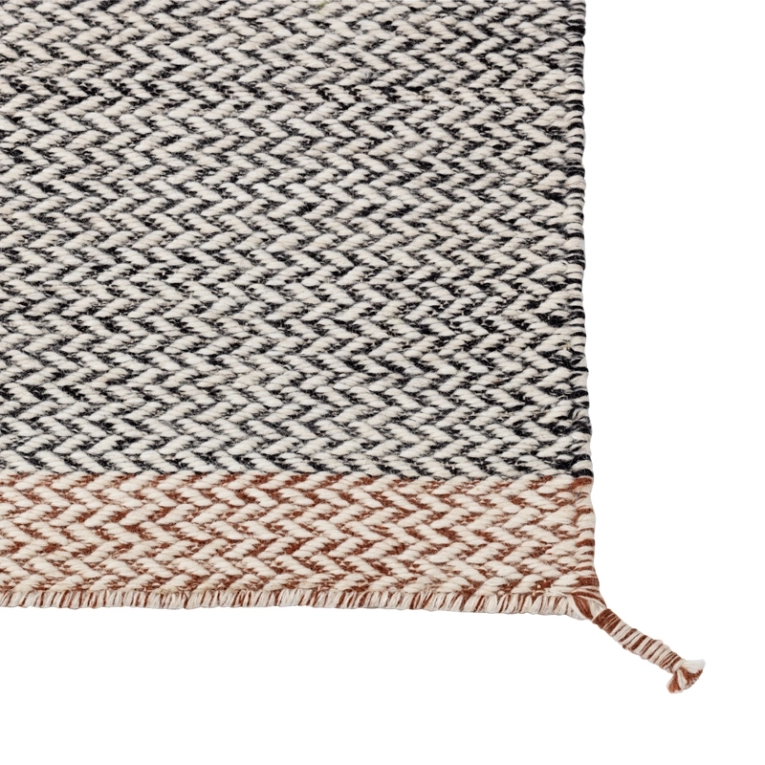 Tapis Tapis PLY 200x300 Noir et blanc MUUTO