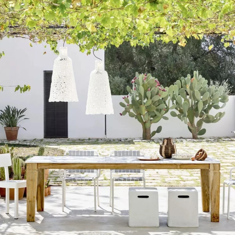 Luminaire extérieur Suspension RANDOM 96 Blanc GERVASONI