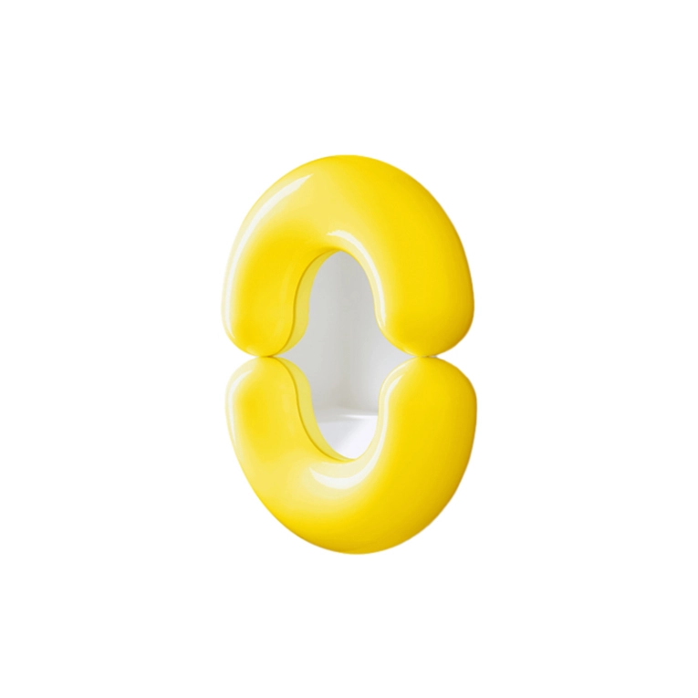 Miroir Miroir ZODIAC S Jaune MOUSTACHE