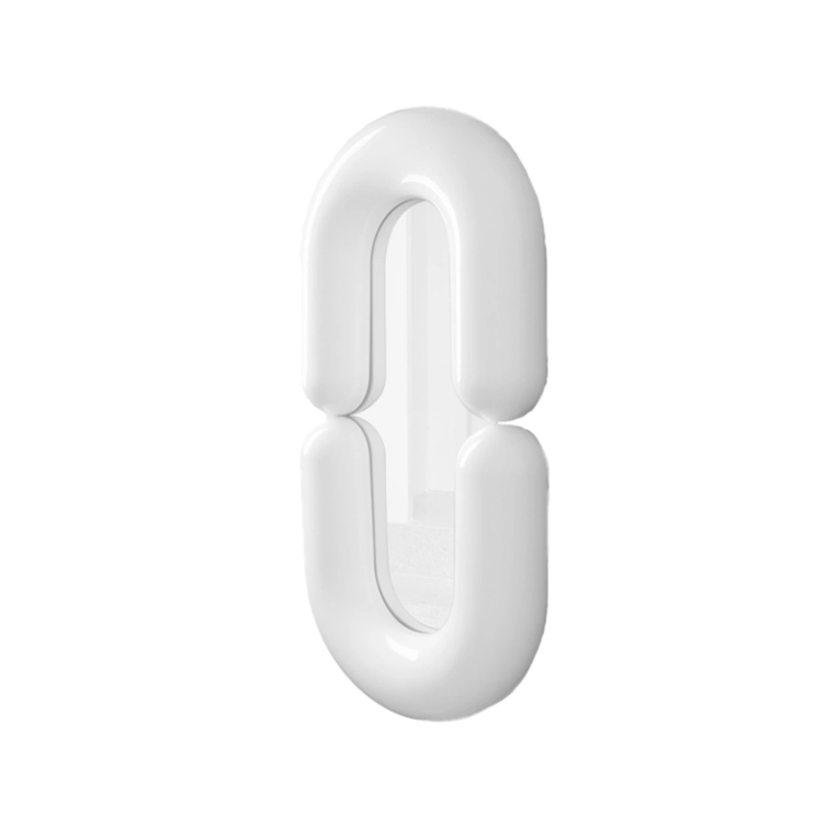 Miroir Miroir ZODIAC L Blanc MOUSTACHE