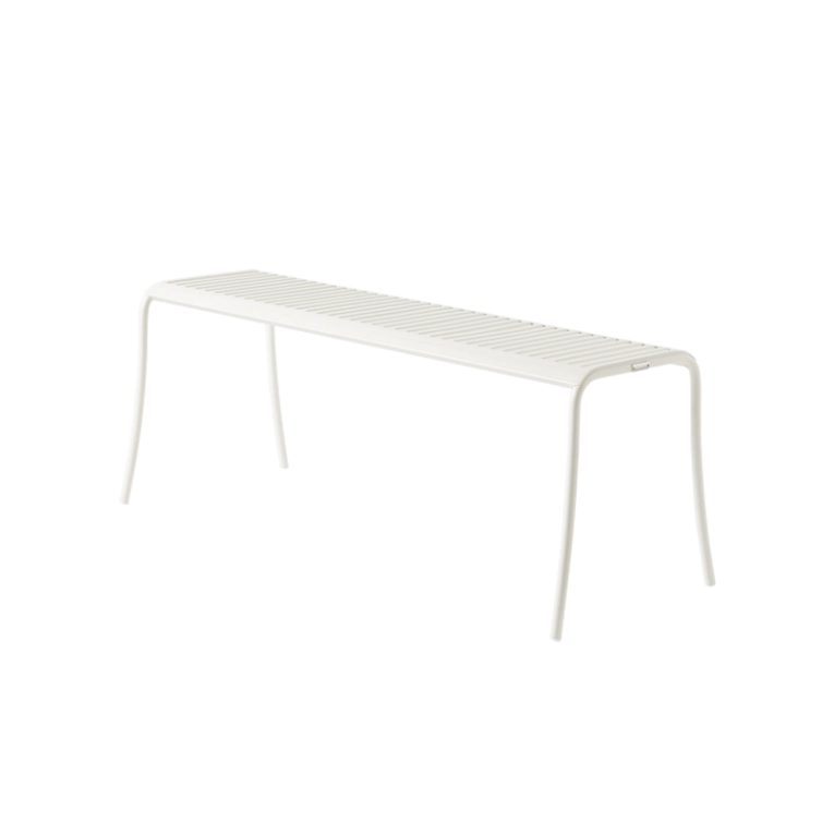 Banc extérieur Banc PATIO LAMES Blanc pur TOLIX