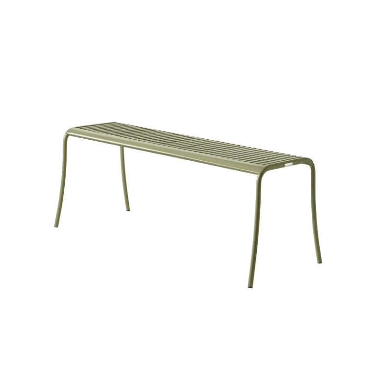Banc extérieur Banc PATIO LAMES Vert jonc TOLIX