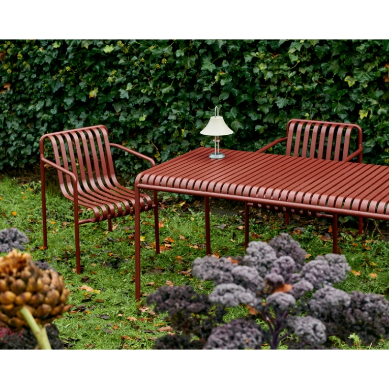 Table extérieur PALISSADE 170x90 Rouge fer HAY