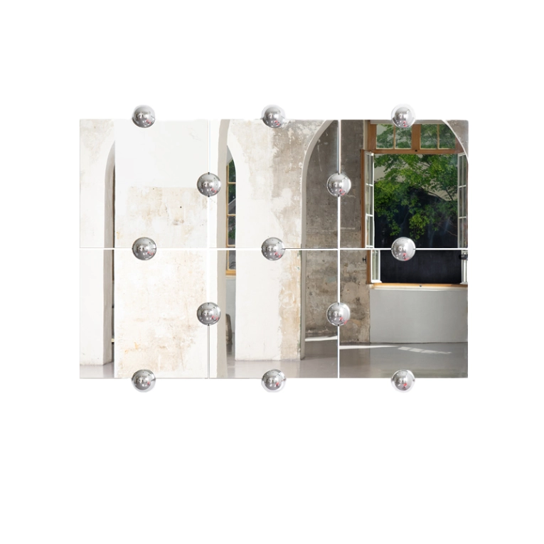 Miroir Miroir SPHERA CRYSTAL PALACE L Argenté MOUSTACHE
