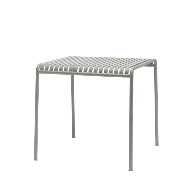 Table extérieur PALISSADE 82x90 Gris clair HAY