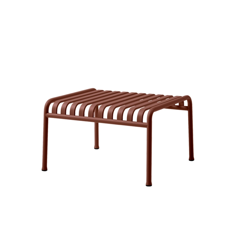 Pouf PALISSADE OTTOMAN Rouge fer HAY