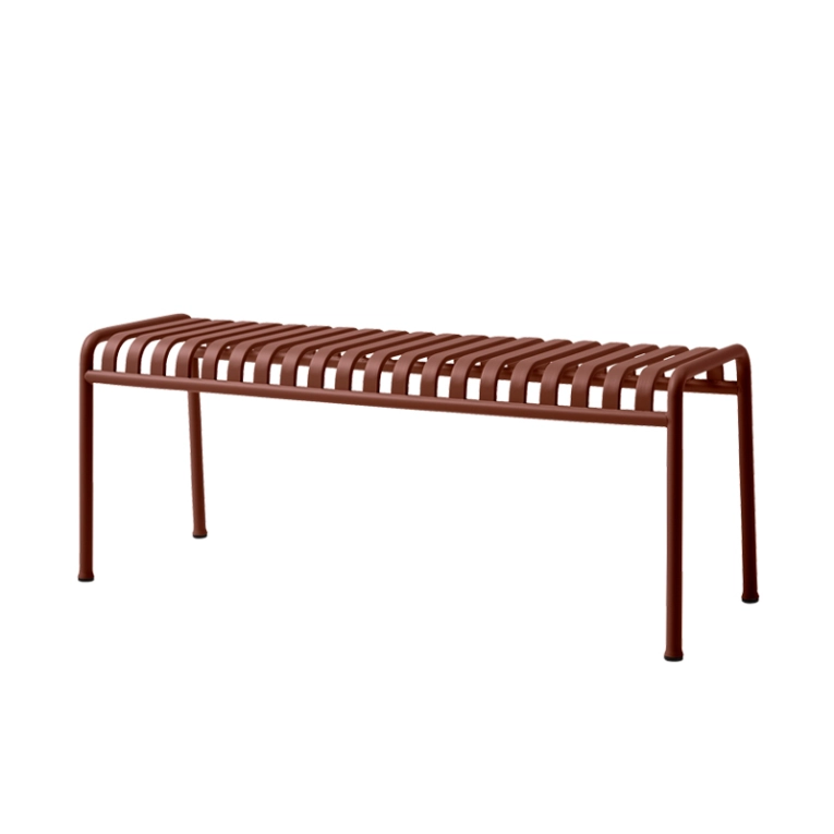 Banc PALISSADE L120 Rouge fer HAY