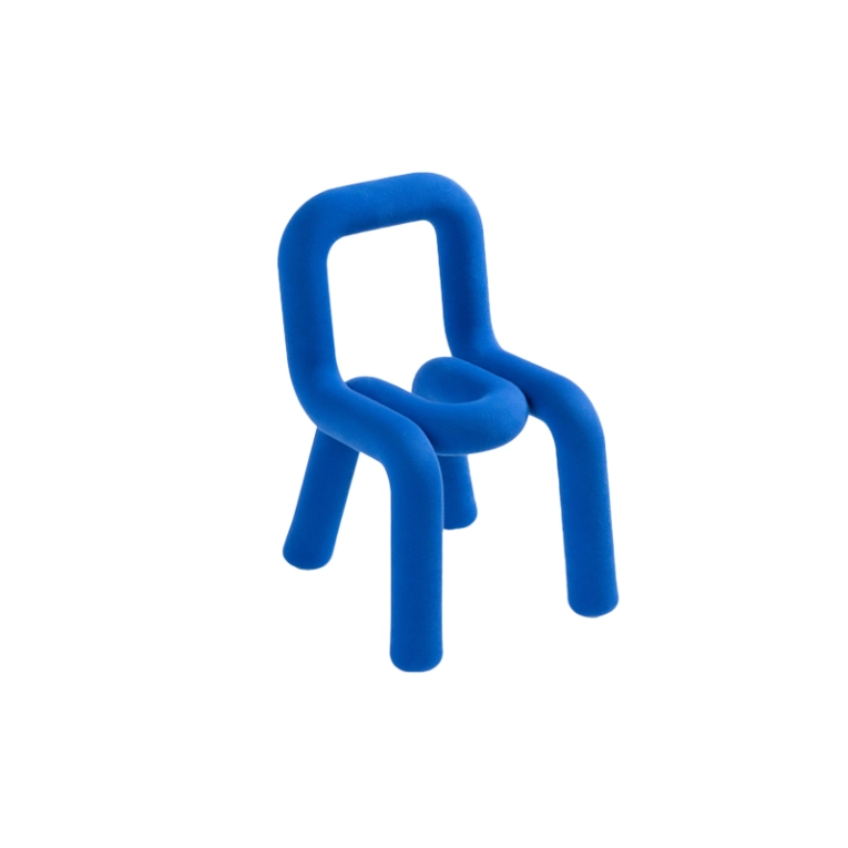 Siège enfant Chaise enfant MINI BOLD Bleu MOUSTACHE