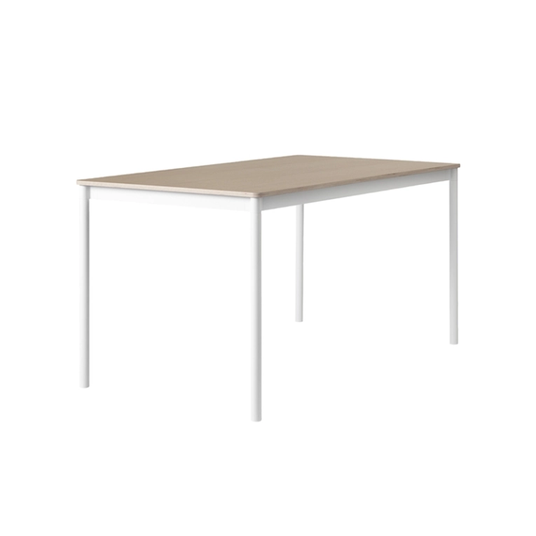 Table BASE TABLE chêne Blanc MUUTO