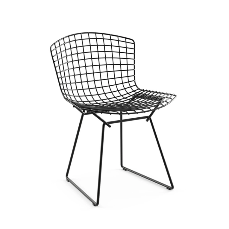 Chaise extérieur BERTOIA OUTDOOR Noir KNOLL