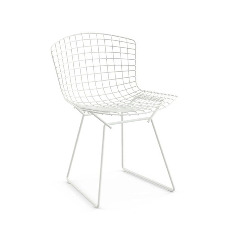 Chaise extérieur BERTOIA OUTDOOR Blanc KNOLL