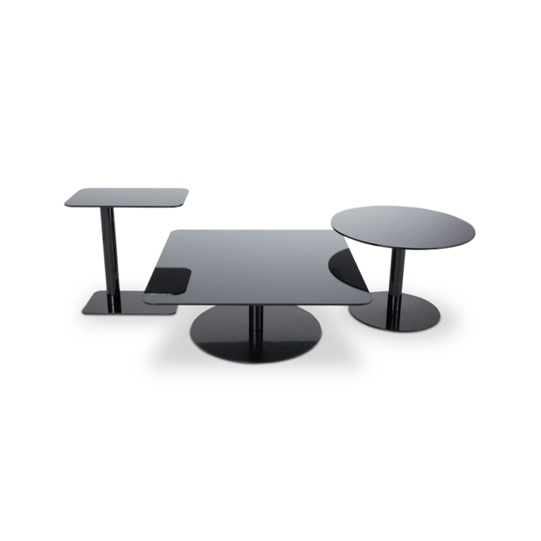 Table basse FLASH Carrée Noir brillant TOM DIXON