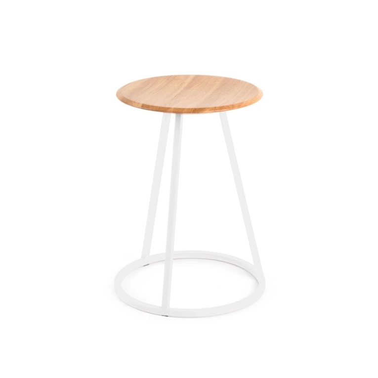 Tabouret GUSTAVE H45 Blanc HARTO