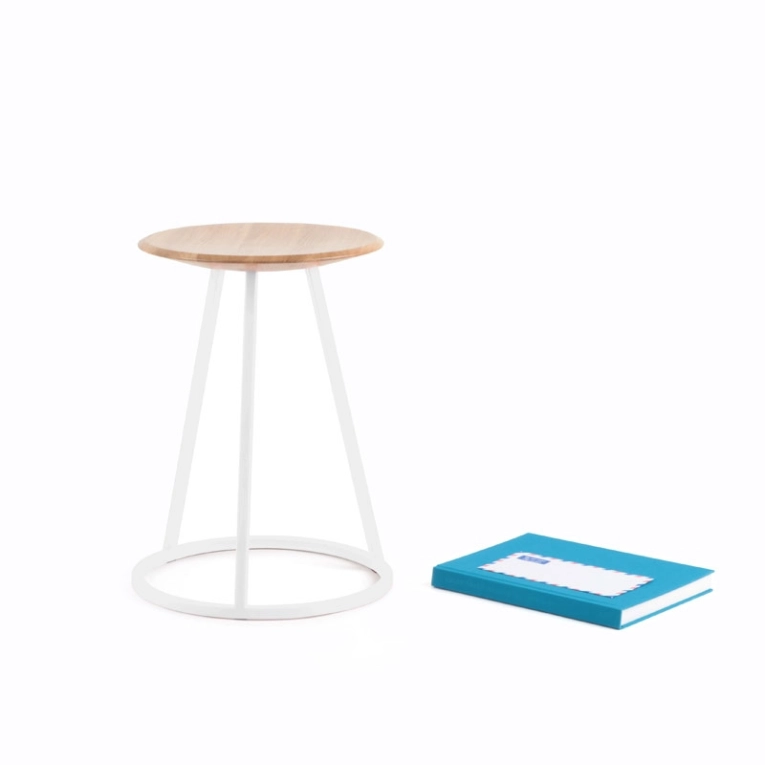 Tabouret GUSTAVE H45 Blanc HARTO