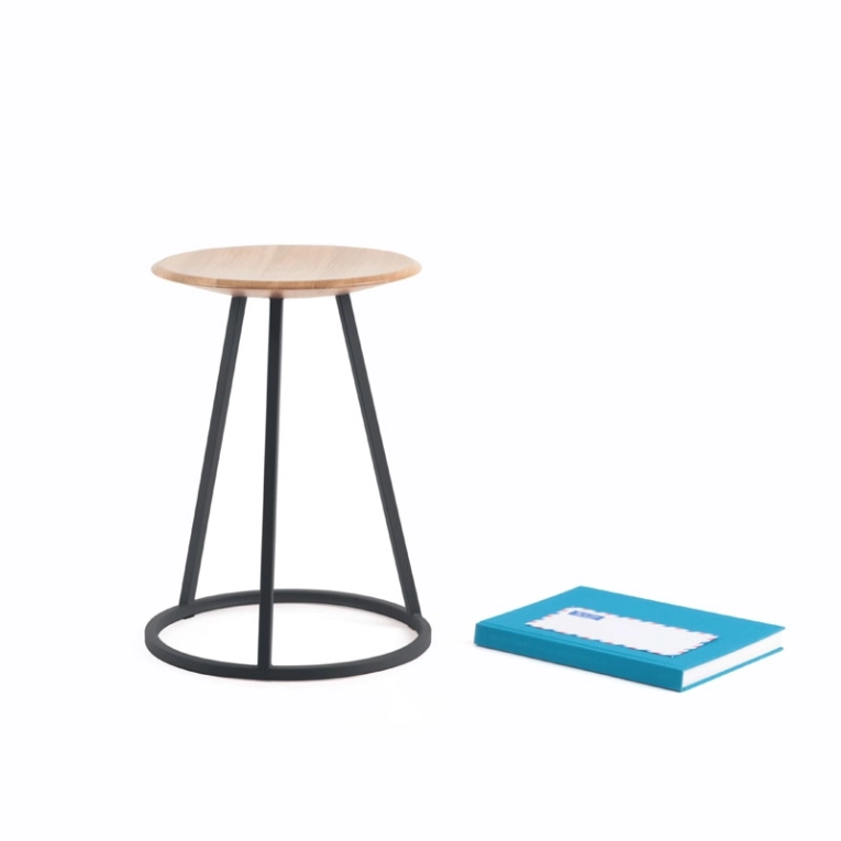 Tabouret GUSTAVE H45 Gris ardoise HARTO