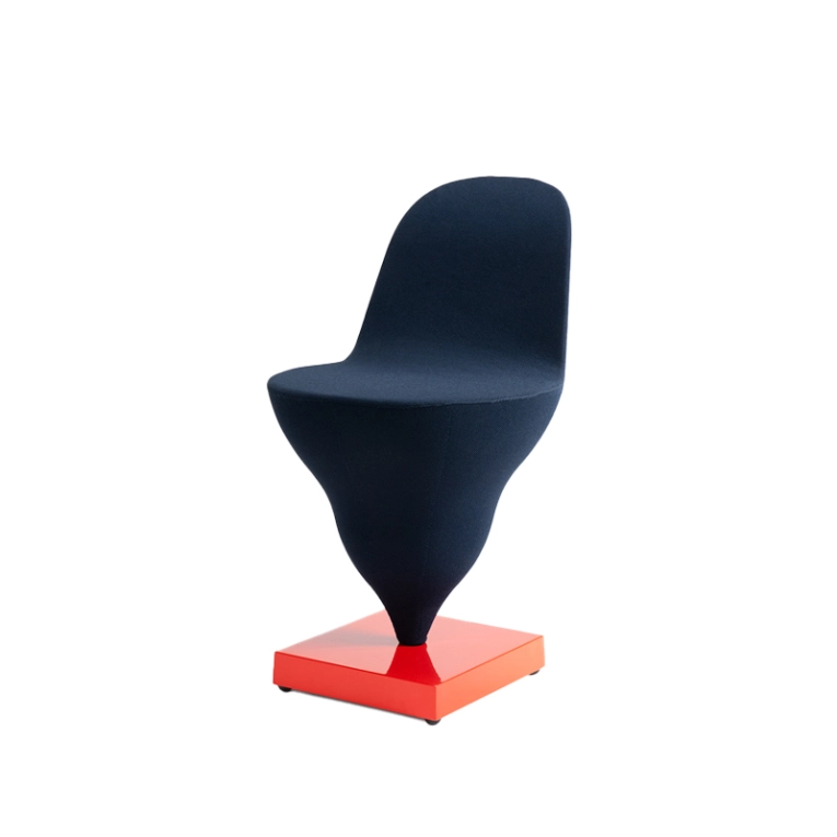 Chaise GELATO Plum/ base rouge MOUSTACHE