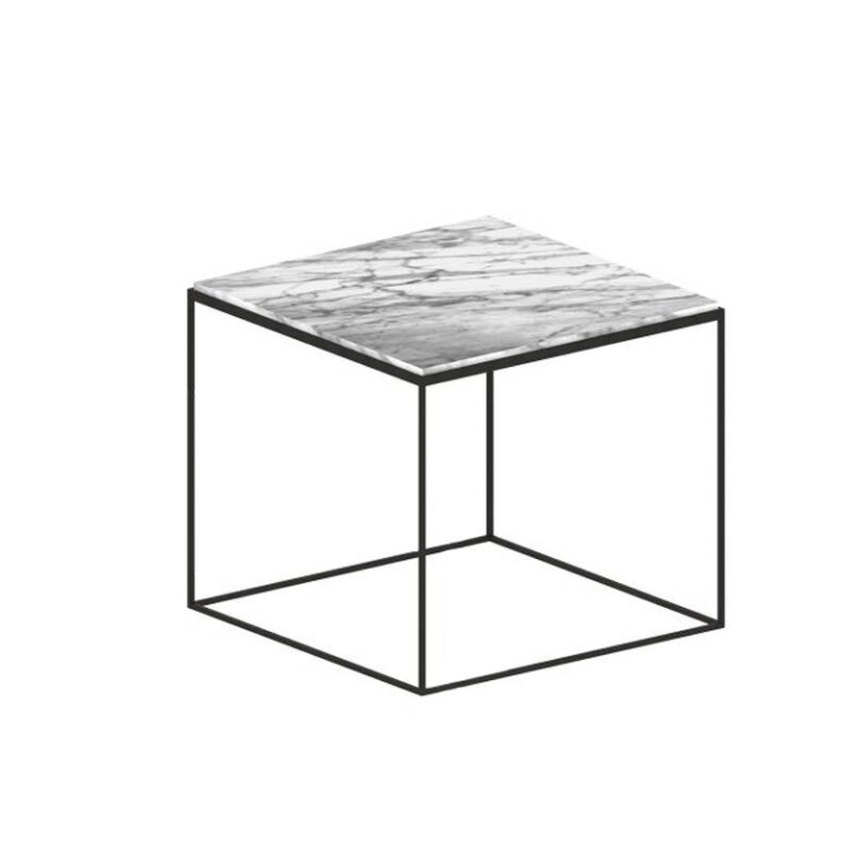 Table basse SLIM MARBLE Marbre Carrara blanc ZEUS