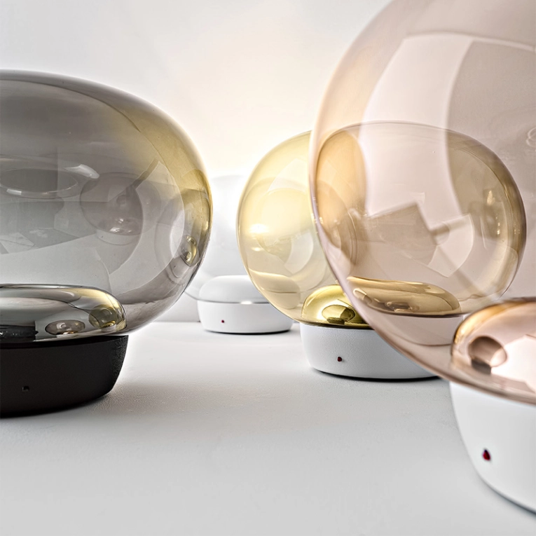 Lampe à poser LA MARIÉE Blanc/Cuivre STILNOVO