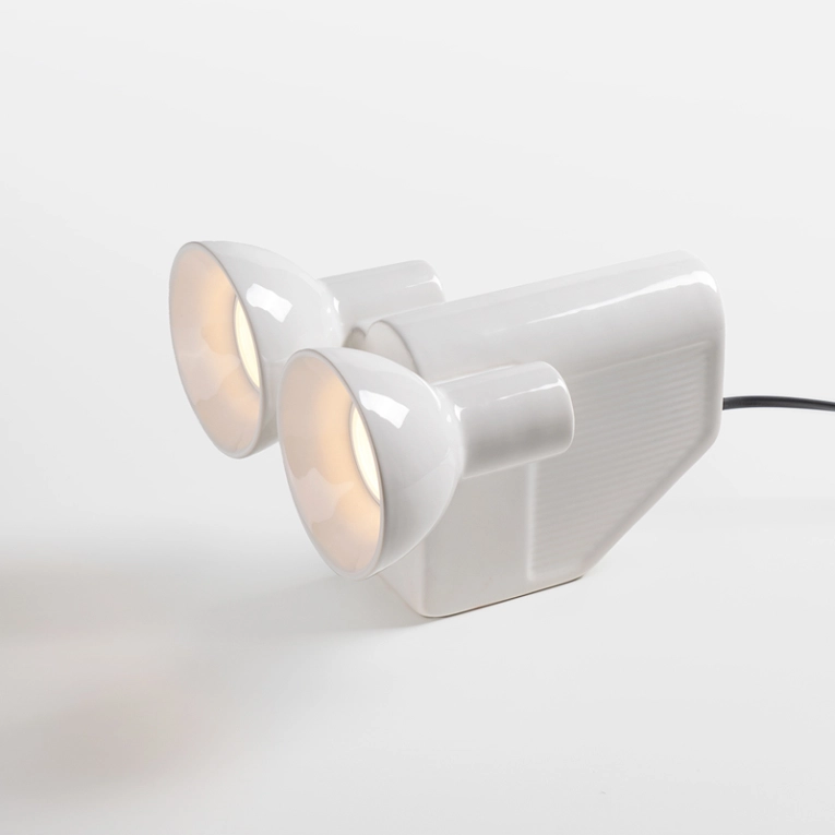 Lampe à poser OLO Blanc brillant MOUSTACHE