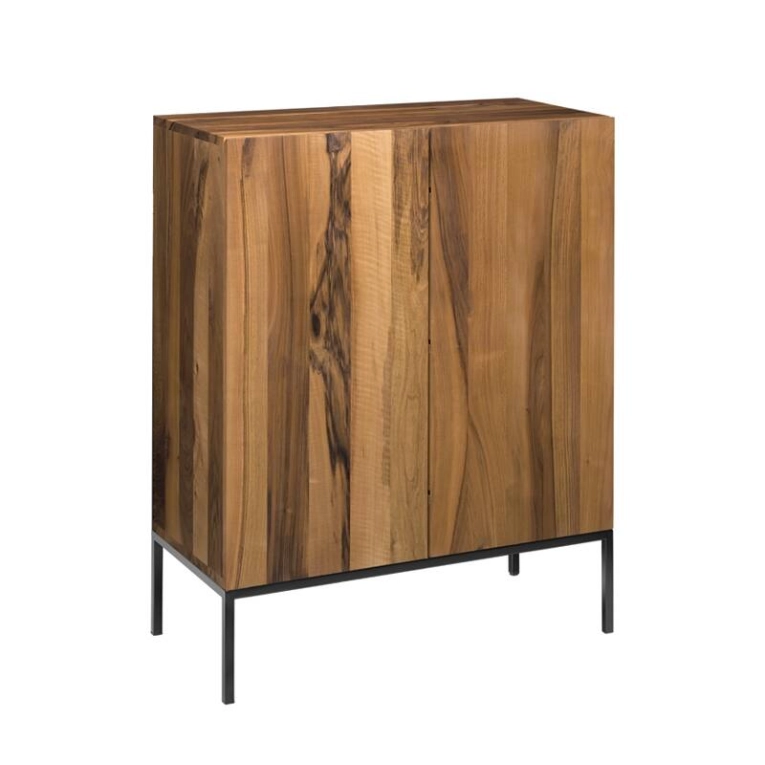 Meuble de rangement Buffet FARIBA L 90 Naturel/ noir E15