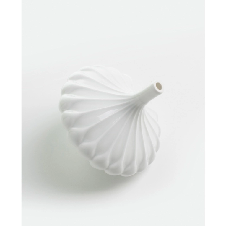 Vase Soliflore PIAO Blanc brillant MOUSTACHE