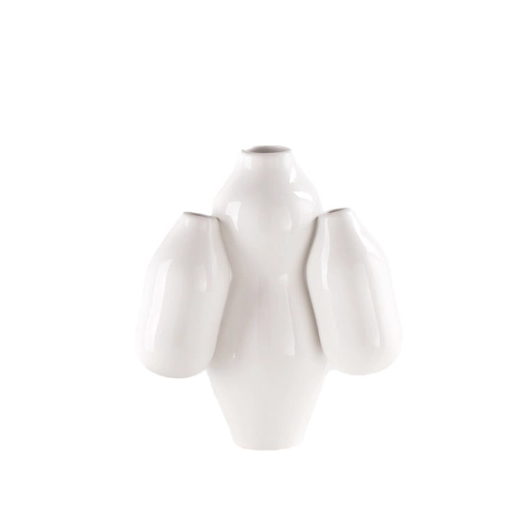 Vase Vase MINI ALLPA Blanc brillant MOUSTACHE