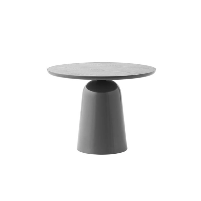 Table d'appoint guéridon TURN réglable en hauteur Gris Normann Copenhagen
