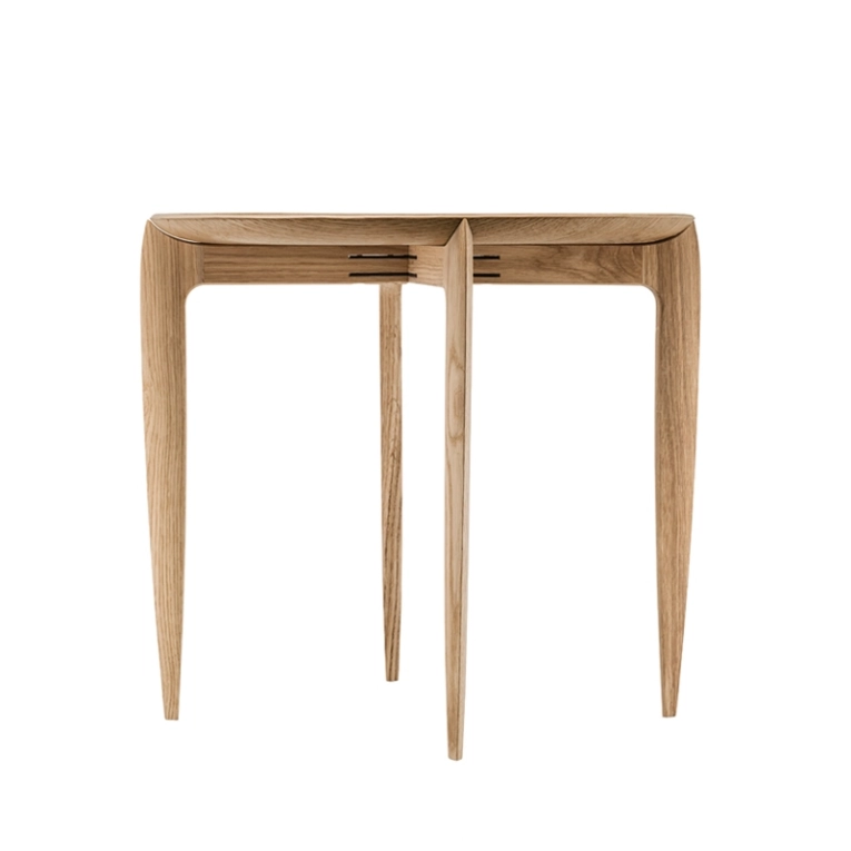 Table d'appoint guéridon Table TRAY pliante 1958 Chêne FRITZ HANSEN